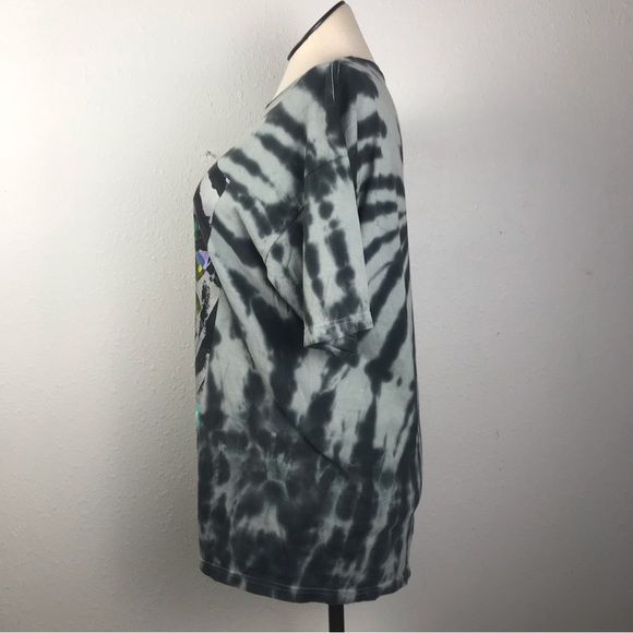 Rue 21 Short Sleeve T-Shirt Women’s Size X Large Color Gray Tie Dye Round Neck - Picture 2 of 11